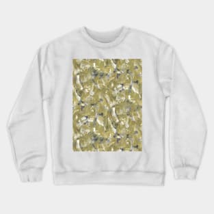 Brush texture painting	yellow Crewneck Sweatshirt